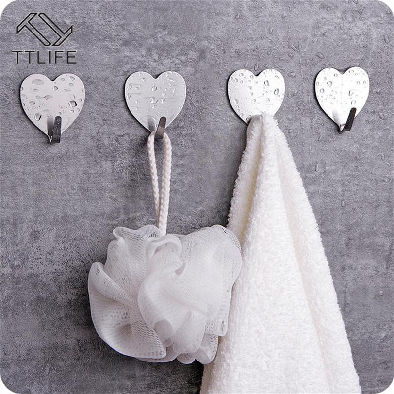 TTLIFE 10PCS Heart Shape Stainless Steel Sticky Hooks Nail-free Seamless Creative Door Hook Cute Bathroom Decoration Accessories
TTLIFE 10PCS Heart Shape Stainless Steel Sticky Hooks Nail-free Seamless Creative Door Hook Cute Bathroom Decoration Accessories