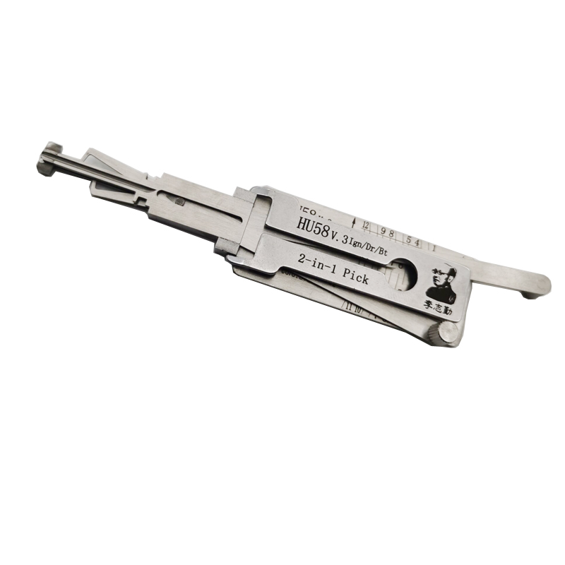 Lishi HU58 2 in 1 Car Door Lock Pick Decoder Unlock Tool