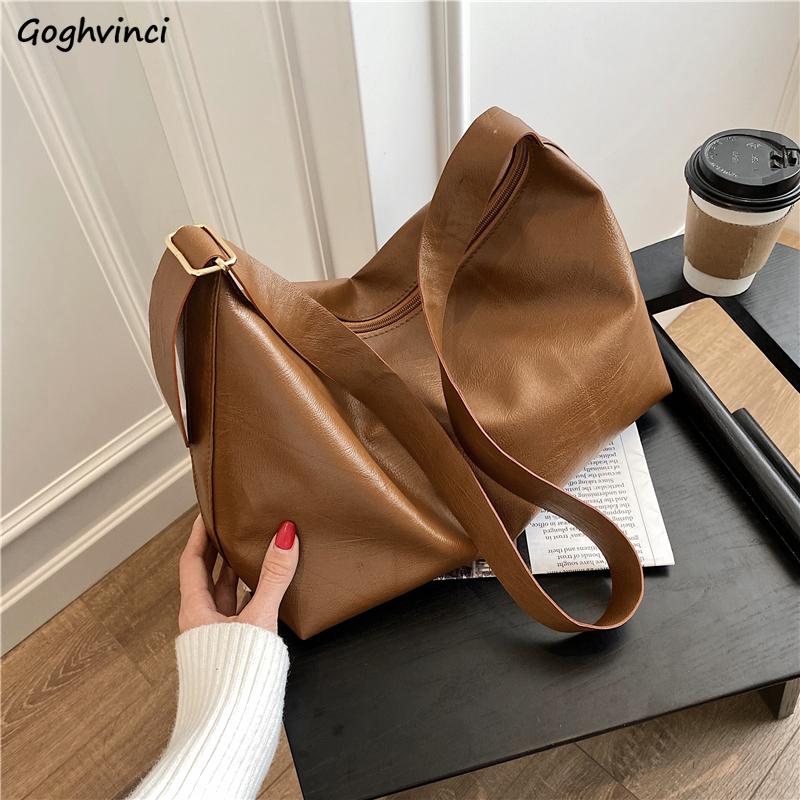 Shoulder Bags Women Large Capacity Tote Bucket Crossbody Bag Solid PU Leather Simple Fashion Korean Style Ulzzang Vintage Retro, Black
Shoulder Bags Women Large Capacity Tote Bucket Crossbody Bag Solid PU Leather Simple Fashion Korean Style Ulzzang Vintage Retro, Black