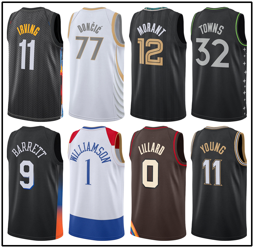City Basketball Jersey Edition Doncic Young Luka Trae Irving Morant Kyrie Towns Karl-Anthony Zion Barrett Lillard RJ Damian blue white
City Basketball Jersey Edition Doncic Young Luka Trae Irving Morant Kyrie Towns Karl-Anthony Zion Barrett Lillard RJ Damian blue white