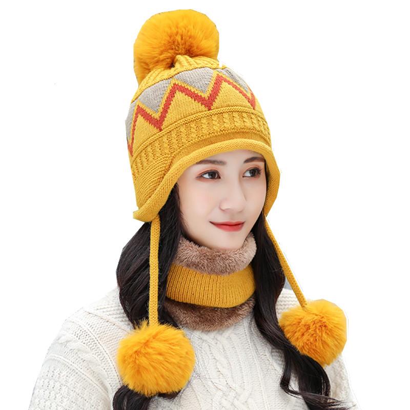 New 2020 Winter Women Knitted Hat Scarf Two Pieces Set Fashion Wool Thickening Hat Collars Female Warm Casual Snow Cap
New 2020 Winter Women Knitted Hat Scarf Two Pieces Set Fashion Wool Thickening Hat Collars Female Warm Casual Snow Cap
