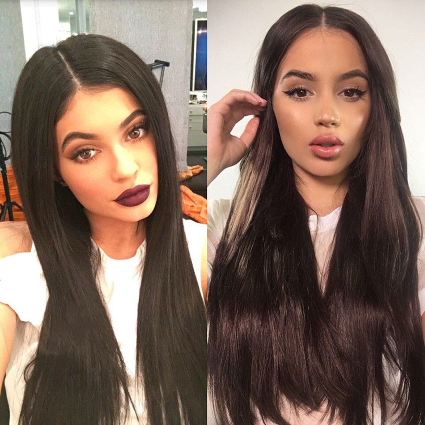 New Black Long Straight Hair Halloween Make-up Show Lace Wig Headcover Split Long Bangs, Medium brown
New Black Long Straight Hair Halloween Make-up Show Lace Wig Headcover Split Long Bangs, Medium brown