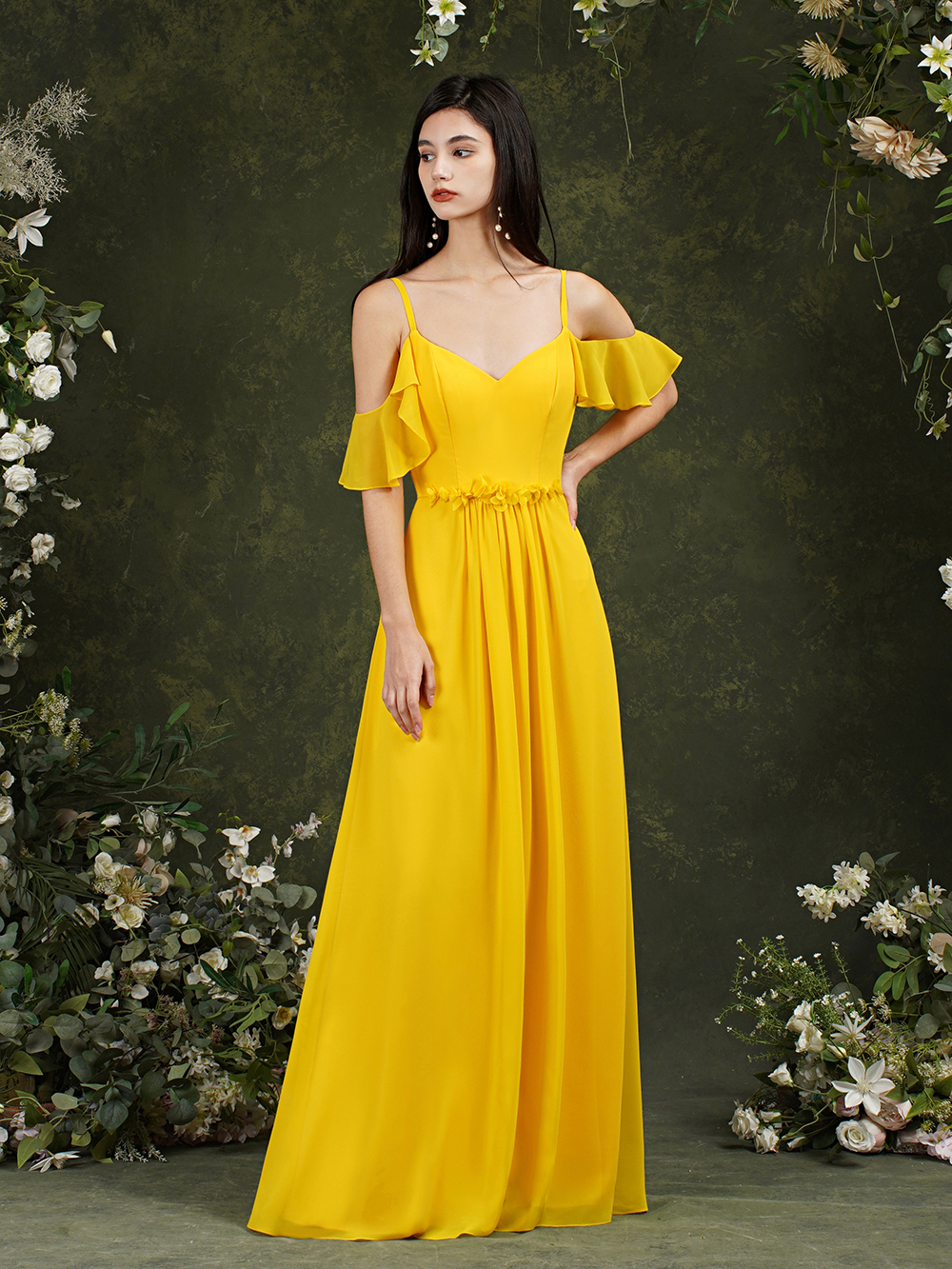 Yellow Sexy Long Chiffon Bridesmaid Dress Maid of Honors Gowns Wedding Guest Wear BM3101
Yellow Sexy Long Chiffon Bridesmaid Dress Maid of Honors Gowns Wedding Guest Wear BM3101