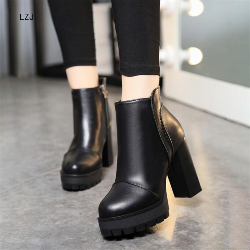 2020 Women Autumn Short Boots Square Heel Platform Female Shoes Super High Heels Winter Ankle, Black
2020 Women Autumn Short Boots Square Heel Platform Female Shoes Super High Heels Winter Ankle, Black