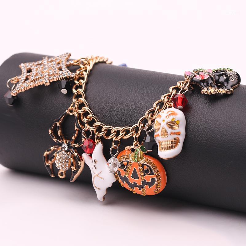Link, Chain Halloween Bracelet Skull Pumpkin Punk Charm Fashion The Nightmare Before Christmas For Women Unisex1
Link, Chain Halloween Bracelet Skull Pumpkin Punk Charm Fashion The Nightmare Before Christmas For Women Unisex1