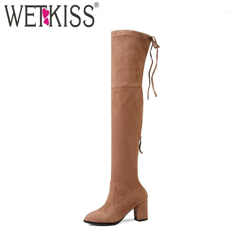 WETKISS 2020 Latest Woman Thigh High Boot Faux Suede Stretch Lady Over Knee Boot Thick High Heels Shoes Women Winter Big Size1, Red
WETKISS 2020 Latest Woman Thigh High Boot Faux Suede Stretch Lady Over Knee Boot Thick High Heels Shoes Women Winter Big Size1, Red