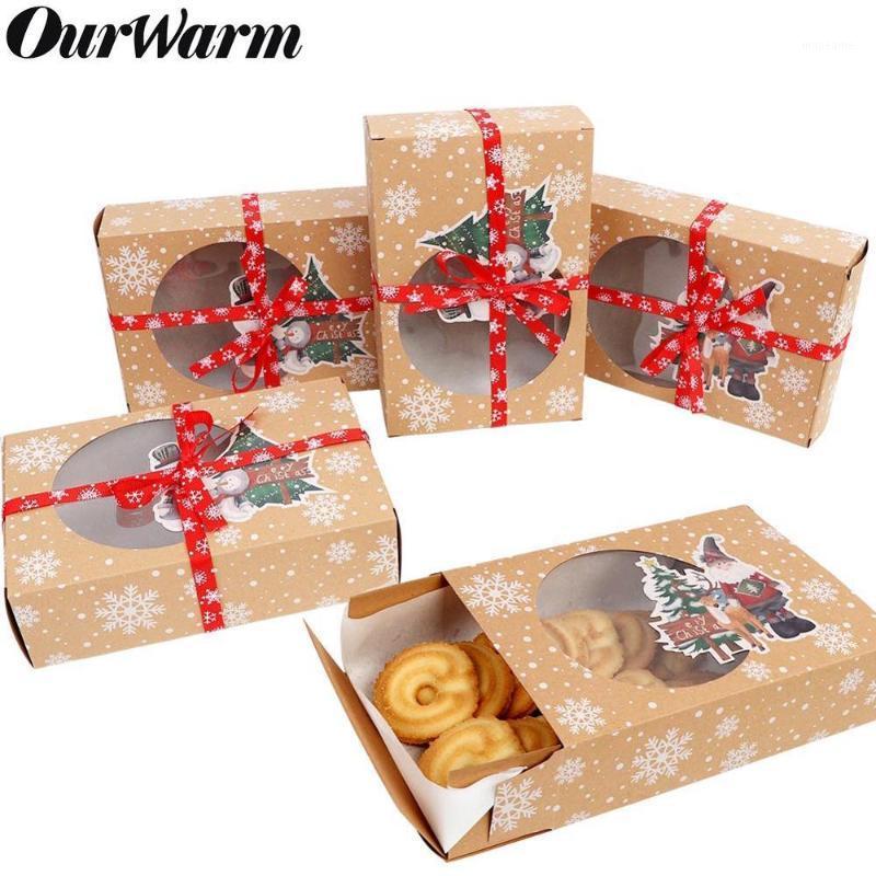 OurWarm 6pcs Christmas Cookie Gift Boxes New Year Favors Boxes with Clear Window Kraft Paper Candy Arts Package Box1
OurWarm 6pcs Christmas Cookie Gift Boxes New Year Favors Boxes with Clear Window Kraft Paper Candy Arts Package Box1