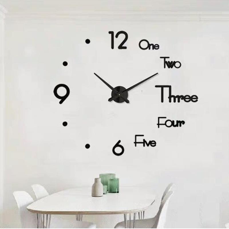 3D DIY Big Wall Clock Silent Acrylic Mirror Self Adhesive Clocks Wall Home Decor Modern Design Bedroom Living Room Decoration
3D DIY Big Wall Clock Silent Acrylic Mirror Self Adhesive Clocks Wall Home Decor Modern Design Bedroom Living Room Decoration