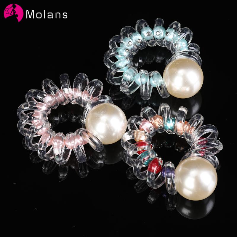 Molans French Pearl Telephone Wire Elastic Hair Bands For Girls Hair Accessories Transparent Ponytail Holder Rubber Bands Women
Molans French Pearl Telephone Wire Elastic Hair Bands For Girls Hair Accessories Transparent Ponytail Holder Rubber Bands Women