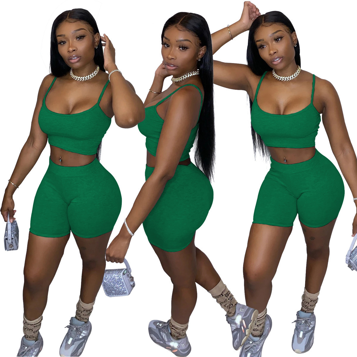 Women Designers Clothes 2023 scasual tracksuits shorts Outfits Two Piece set solid color Suit Sexy Female Summer Clothing