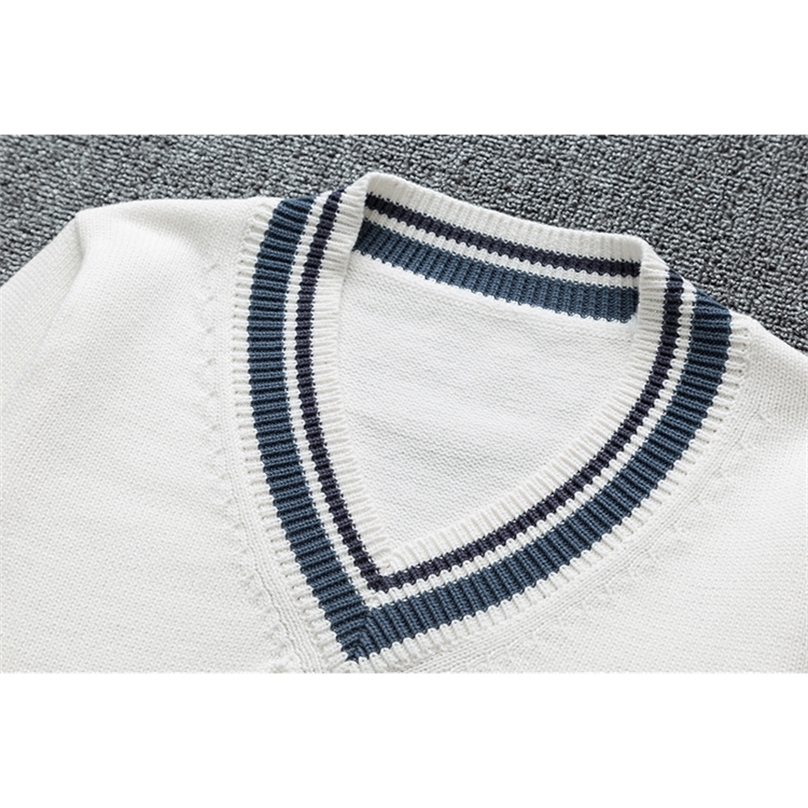 Autumn High Quality Pullover Japanese Style Students School Uniform V-neck Girls Women Sweater Long Sleeve School Uniforms 201223