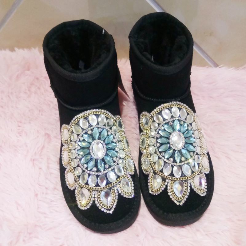 2020 Snowboots Australia Artisanal Strass Women's Leather Students Thick Winter Anti-skid Cotton Shoes 5854 Tube Boots Zla8, Black
2020 Snowboots Australia Artisanal Strass Women's Leather Students Thick Winter Anti-skid Cotton Shoes 5854 Tube Boots Zla8, Black
