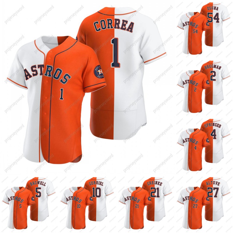 Mens 2020 Split Jersey Carlos Correa Alex Bregman George Springer Jeff Bagwell Yuli Gurriel Zack Greinke Jose Altuve Justin Verlander Jersey
Mens 2020 Split Jersey Carlos Correa Alex Bregman George Springer Jeff Bagwell Yuli Gurriel Zack Greinke Jose Altuve Justin Verlander Jersey
