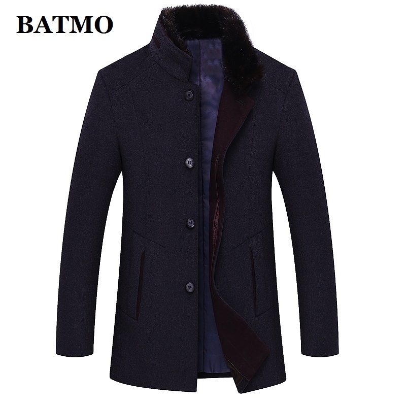 BATMO arrival winter high quality wool casual trench coat menmen's thicked wool jackets plus-size M-6XL 1658 201128