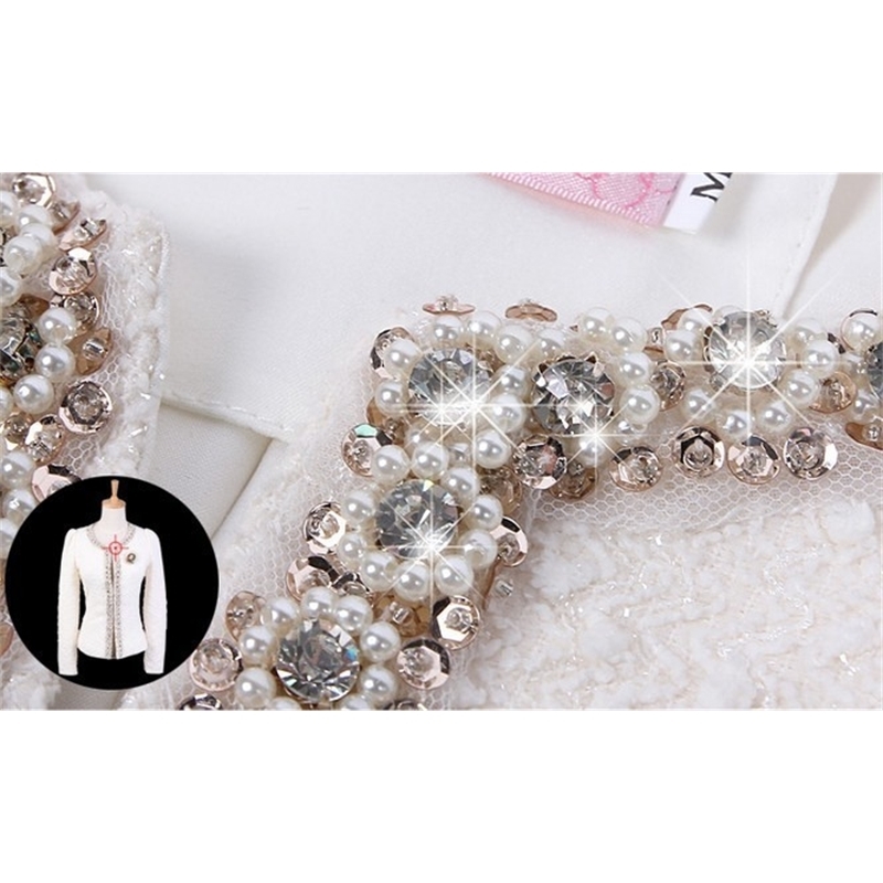 abrigos mujer invierno long sleeve cardigan plus size coat women women fashion elegant Beading Diamond women jacket 661B 100 201026