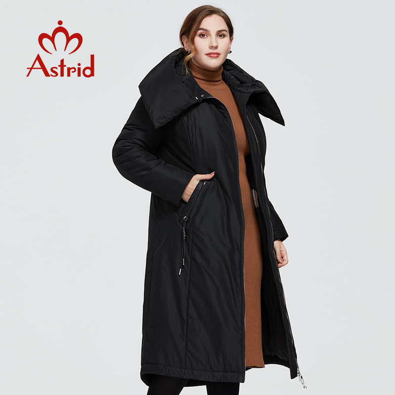 Astrid New Winter Women's coat women warm long parka fashion thick Jacket hooded large sizes lacing female clothing AT-3579 201019