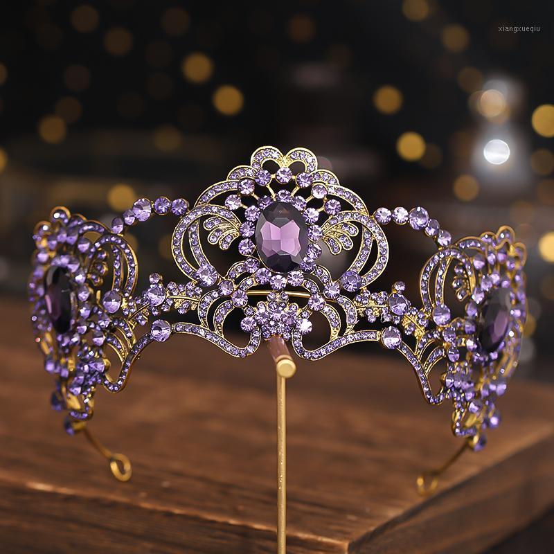 Hair Clips & Barrettes Vintage Crown Tiara Wedding Accessories Baroque Purple Rhinestone Crystal Headband Bridal Jewelry Gift, Golden;silver
Hair Clips & Barrettes Vintage Crown Tiara Wedding Accessories Baroque Purple Rhinestone Crystal Headband Bridal Jewelry Gift, Golden;silver