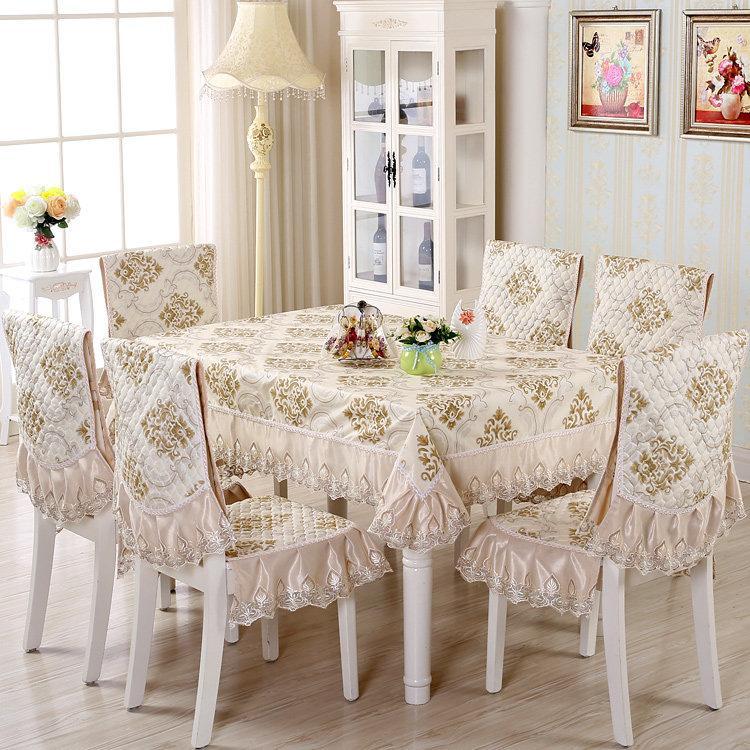 Elegant Lace Edge Dining Room Tablecloth Set Seat Chair Cover Household Wedding Table Cloth Mat Rectangle Dustproof Covers New1, Gold 1pc 130x130cm
Elegant Lace Edge Dining Room Tablecloth Set Seat Chair Cover Household Wedding Table Cloth Mat Rectangle Dustproof Covers New1, Gold 1pc 130x130cm