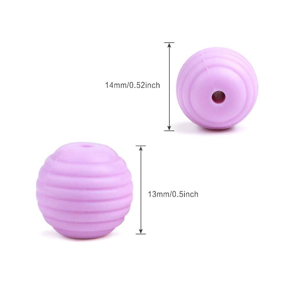 TYRY.HU 20pc/lot Teething Beads 13mm Screw Food Grade Silicone Teething Accessories BPA FREE Nursing Silicone Beads Y1221