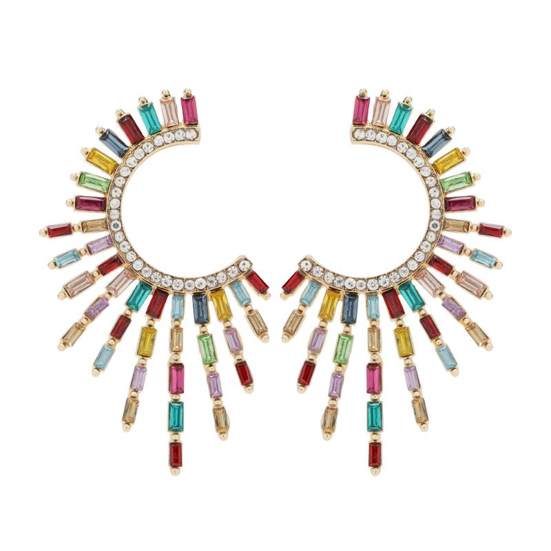 4Colors Rhinestone Gems Dangle Earrings Women Fashion Jewelry Hot Sale Bohemian Girls' Statement Earrings Accessories
4Colors Rhinestone Gems Dangle Earrings Women Fashion Jewelry Hot Sale Bohemian Girls' Statement Earrings Accessories