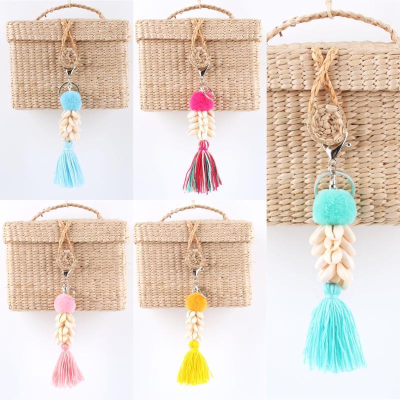 Keychains 1Pc Boho Ethnic Colorful Tassel Hairball Shell Pendant Keychain Summer Beach Bag Car Hanging Gift Accessories Women E2451-E2455, Silver
Keychains 1Pc Boho Ethnic Colorful Tassel Hairball Shell Pendant Keychain Summer Beach Bag Car Hanging Gift Accessories Women E2451-E2455, Silver