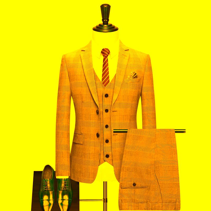 Men's Suits & Blazers ( Jacket + Vest Pnats ) High-end Brand Fashion Plaid Formal Business Suit 3 Piece Set Banquet Groom Wedding Dress Part, White;black
Men's Suits & Blazers ( Jacket + Vest Pnats ) High-end Brand Fashion Plaid Formal Business Suit 3 Piece Set Banquet Groom Wedding Dress Part, White;black