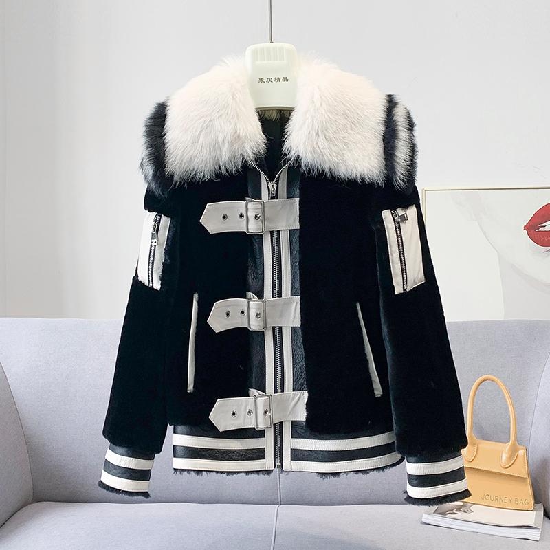 Fashion High Quality Genuine Wool Fur Coat Warm Motorcycle Female Jacket Oversized Jackets for Women2020 Casacos FemininoZjt1596, White
Fashion High Quality Genuine Wool Fur Coat Warm Motorcycle Female Jacket Oversized Jackets for Women2020 Casacos FemininoZjt1596, White
