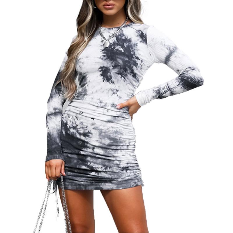 Women Dress Summer Printed Drawstring Decorated Full Length Regular Sleeve Round Neck High Waist Bag Hip Sheath Ruched Clothes
Women Dress Summer Printed Drawstring Decorated Full Length Regular Sleeve Round Neck High Waist Bag Hip Sheath Ruched Clothes