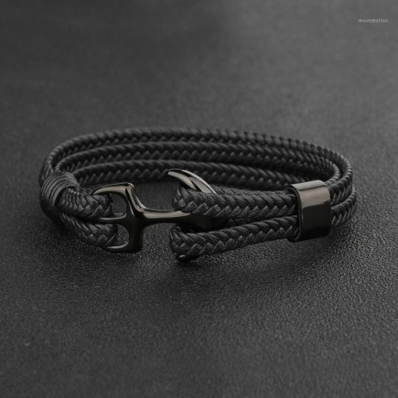 High Quality Men's Titanium Steel Bracelet Black Personality Leather Woven Anchor Leather Bracelet Rope For Men Gift1 
High Quality Men's Titanium Steel Bracelet Black Personality Leather Woven Anchor Leather Bracelet Rope For Men Gift1