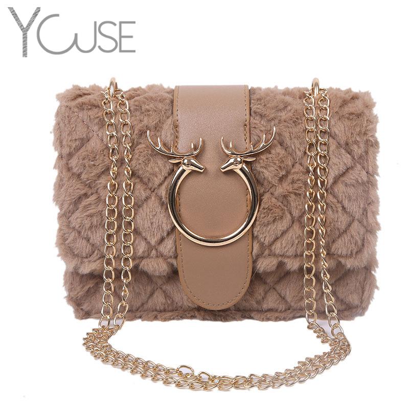 Female Winter Soft Plush Fur Designer Handbag Deer Lock Chain Shoulder Messenger Women Velour Crossbody Bags For Luxury Flap, Black
Female Winter Soft Plush Fur Designer Handbag Deer Lock Chain Shoulder Messenger Women Velour Crossbody Bags For Luxury Flap, Black