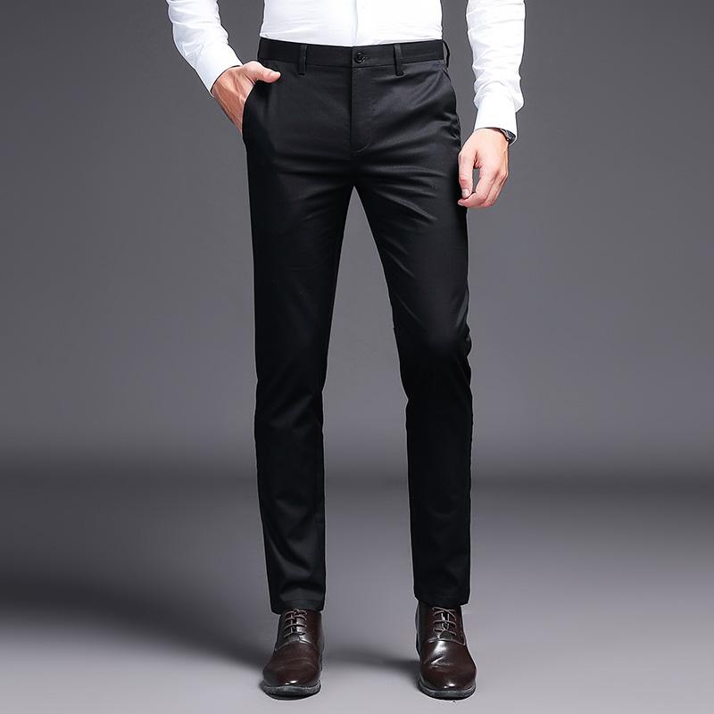 Men's Pants 2021 Men Dress Khaki Suit Fashion Brand Black Business Trousers Straight Work For Male Solid Color Skinny Pant
Men's Pants 2021 Men Dress Khaki Suit Fashion Brand Black Business Trousers Straight Work For Male Solid Color Skinny Pant
