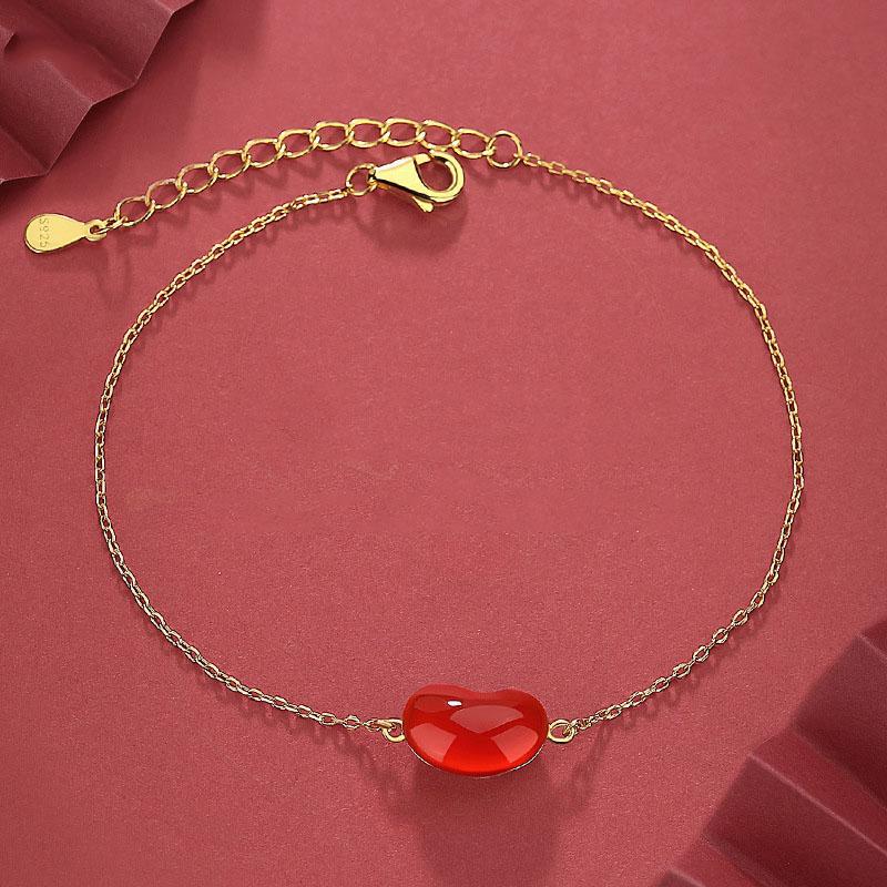 Link, Chain Acacia Red Bean Agate Bracelet Natural Stone S925 Sterling Silver Charm Women Lovers Jewelry Luxury Quality Trend Wrist
Link, Chain Acacia Red Bean Agate Bracelet Natural Stone S925 Sterling Silver Charm Women Lovers Jewelry Luxury Quality Trend Wrist
