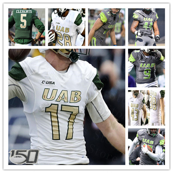 2021 UAB Alabama Birmingham College Football Jersey Bryson Lucero Spencer Brown Myron Mitchell KRISTOPHER MOLL Hayden Pittman Austin Watkins, Men green
2021 UAB Alabama Birmingham College Football Jersey Bryson Lucero Spencer Brown Myron Mitchell KRISTOPHER MOLL Hayden Pittman Austin Watkins, Men green