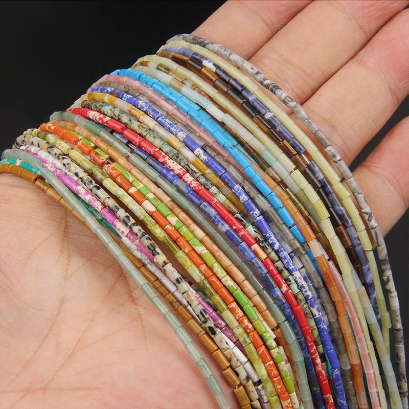 Other 4x2mm Natural Stones Tube Bead Howlite Jade Loose Cylinder Stone Beads For Jewelry Making DIY Chakra Bracelet Accessories 15.5"
Other 4x2mm Natural Stones Tube Bead Howlite Jade Loose Cylinder Stone Beads For Jewelry Making DIY Chakra Bracelet Accessories 15.5"
