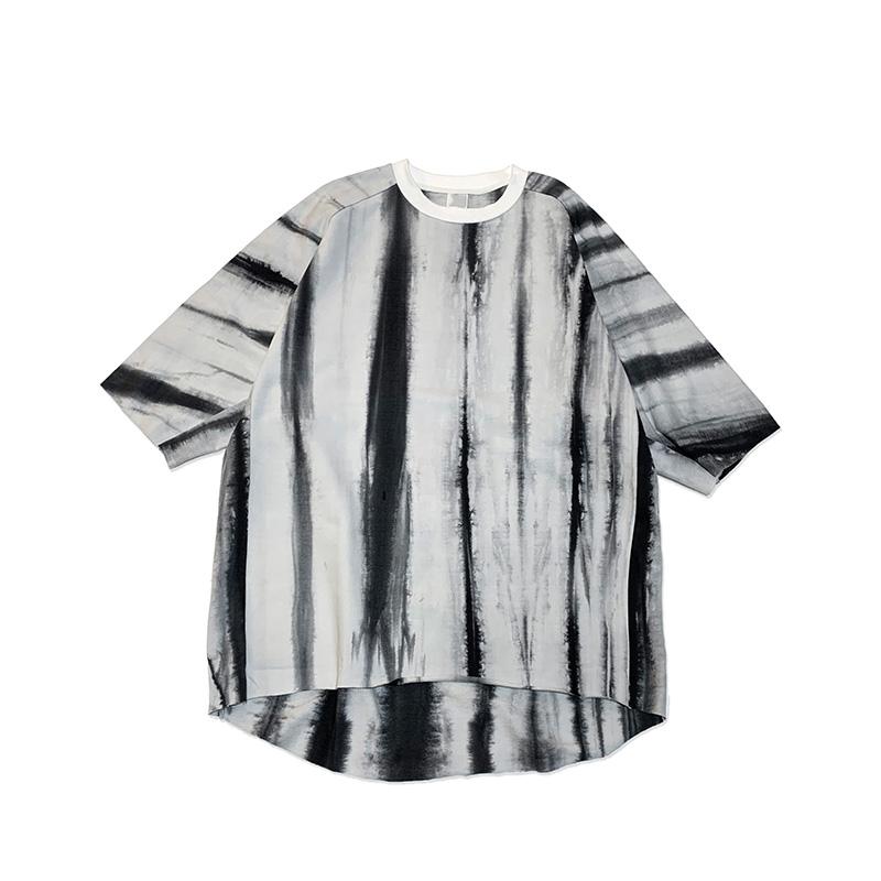 Tie-dye vertical stripes half-sleeves Tshirt Korean Hip hop fashion casual clothes college style Japanese Harajuku 2020 new top, Black
Tie-dye vertical stripes half-sleeves Tshirt Korean Hip hop fashion casual clothes college style Japanese Harajuku 2020 new top, Black