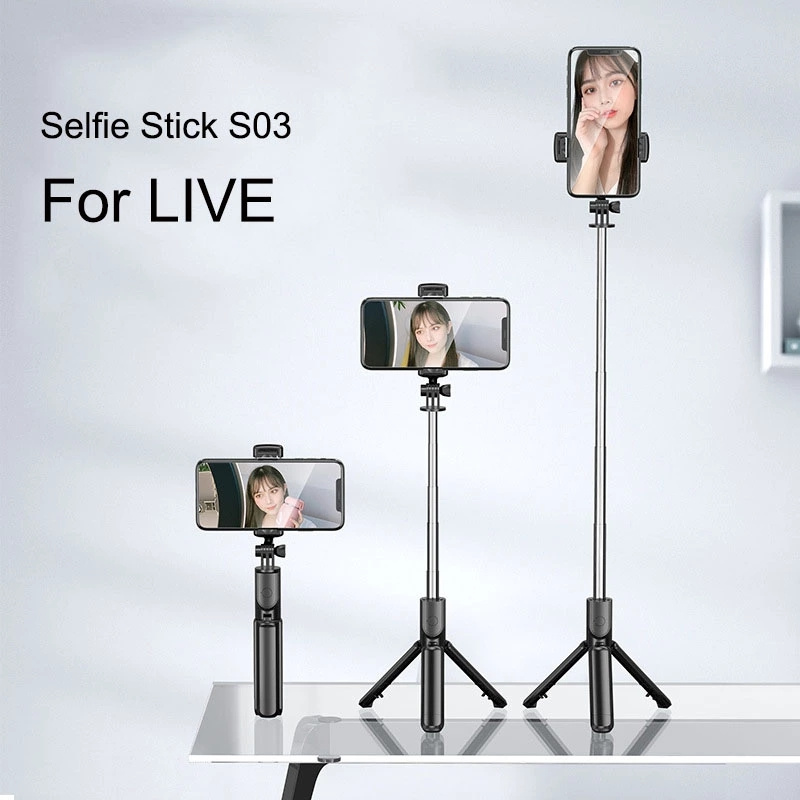 Selfie Monopods FGCLSY Bluetooth Selfie Stick Mobile Phone Holder Retractable Portable Multifunctional Mini Tripod With Wireless Remote Shutter