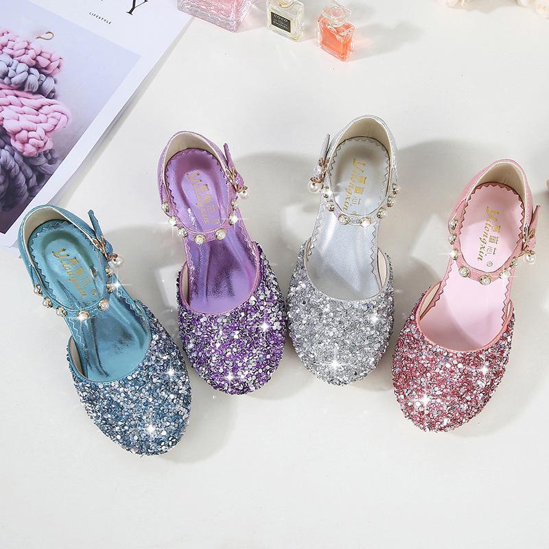 Children Shoes For Girls Sparkling Glitter Sequined Leather Kids Shoes High Heels Rhinestone With Pearls Mary Janes Princess Hot1, Purple
Children Shoes For Girls Sparkling Glitter Sequined Leather Kids Shoes High Heels Rhinestone With Pearls Mary Janes Princess Hot1, Purple