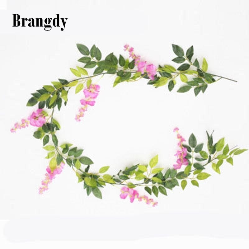 2M Flower String Artificial Wisteria Vine Garland Plants Foliage Wedding Arch Decoration Fake Flower Rattan Hanging Wall Decor1, Pink
2M Flower String Artificial Wisteria Vine Garland Plants Foliage Wedding Arch Decoration Fake Flower Rattan Hanging Wall Decor1, Pink