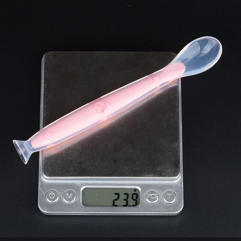 2022 new Old Cobbler Newborn Baby Products Silicone Feeding spoon Soft head With suction cup Set box Custom wholesale