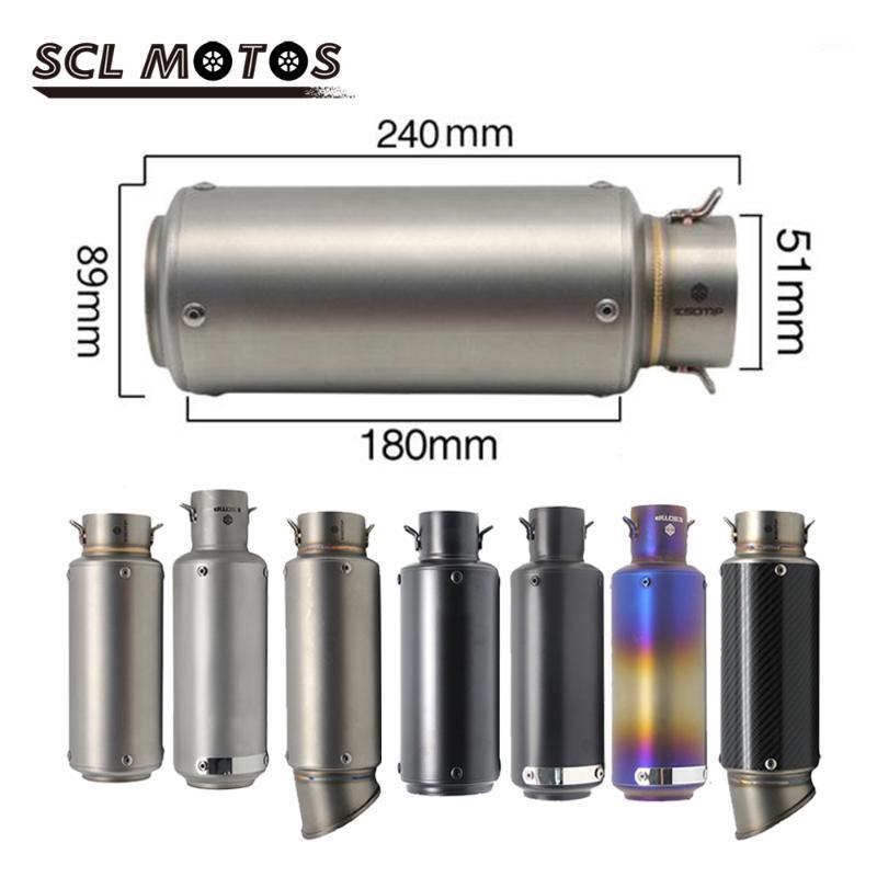 SCL MOTOS 1PC 51mm 60mm Stainless Steel Motorcycle Exhaust Pipe Inlet Carbon Fiber SC Exhaust Pipe Muffler For1
SCL MOTOS 1PC 51mm 60mm Stainless Steel Motorcycle Exhaust Pipe Inlet Carbon Fiber SC Exhaust Pipe Muffler For1