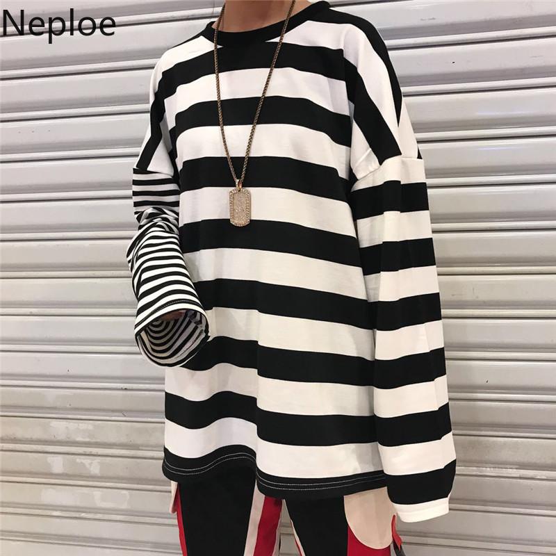 Women' T-Shirt Neploe Loose Casual Vintage Striped Basic T Shirt Long Sleeve Female Women T-shirts Harajuku Streetwear Tops 39313, Photo color t shirt
Women' T-Shirt Neploe Loose Casual Vintage Striped Basic T Shirt Long Sleeve Female Women T-shirts Harajuku Streetwear Tops 39313, Photo color t shirt