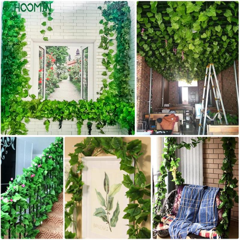 2.1m Artificial Plants Decoration Rattan Leaf Home Party Garden Decor Grape Leaves Fake Creeper Green Leaf Ivy Vine, 66 leaf grape leaves
2.1m Artificial Plants Decoration Rattan Leaf Home Party Garden Decor Grape Leaves Fake Creeper Green Leaf Ivy Vine, 66 leaf grape leaves