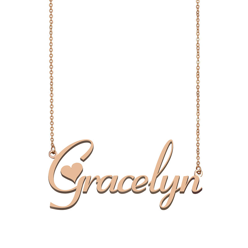 Gracelyn name necklaces pendant Custom Personalized for women girls children best friends Mothers Gifts 18k gold plated Stainless steel, Silver
Gracelyn name necklaces pendant Custom Personalized for women girls children best friends Mothers Gifts 18k gold plated Stainless steel, Silver