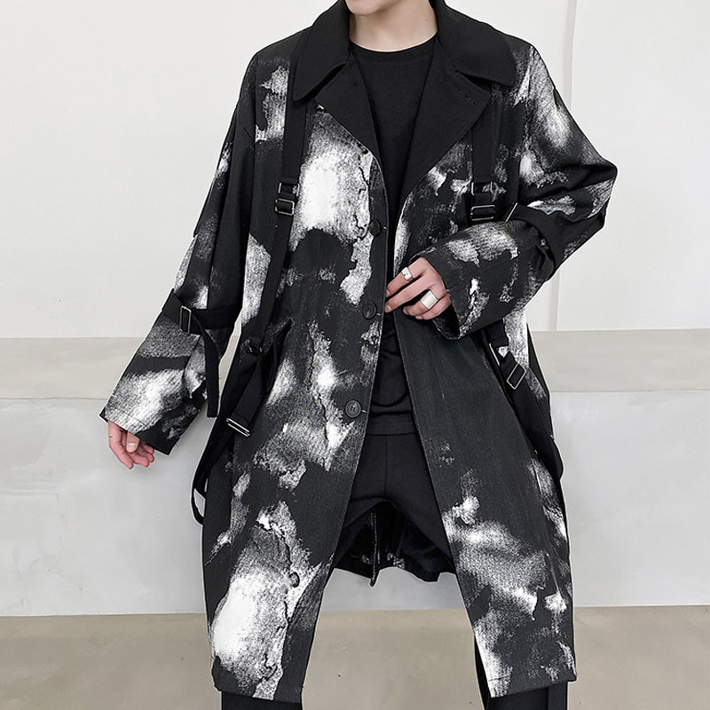 2020 Men Bandage Trench Coat Outerwear Female Male Streetwear Hip Jacket Long Cardigan Onod, 7611
2020 Men Bandage Trench Coat Outerwear Female Male Streetwear Hip Jacket Long Cardigan Onod, 7611