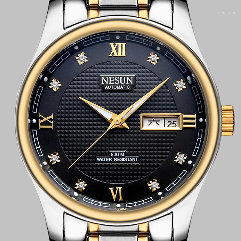 NESUN Brand Men's Watch Luxury Business Waterproof Luminous Stainless Steel Watch Fashion Casual Automatic Mechanical Watches1, Silver-black-steel
NESUN Brand Men's Watch Luxury Business Waterproof Luminous Stainless Steel Watch Fashion Casual Automatic Mechanical Watches1, Silver-black-steel