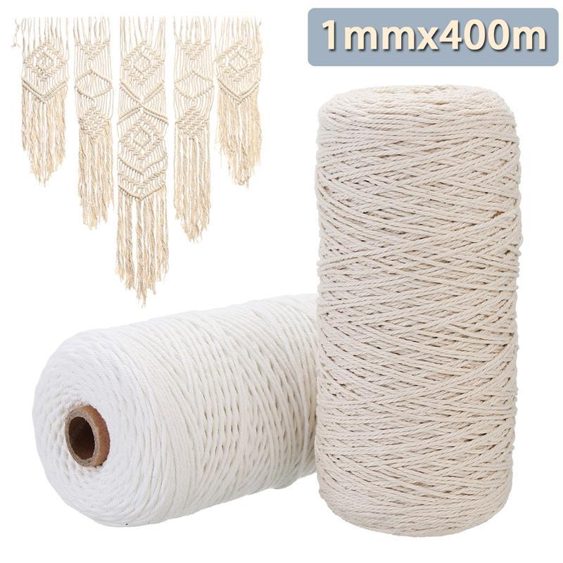 1mm x 400m Beige White Cotton Braided Rope Rope Craft Bohemian Macrame DIY Handmade Accessories
1mm x 400m Beige White Cotton Braided Rope Rope Craft Bohemian Macrame DIY Handmade Accessories
