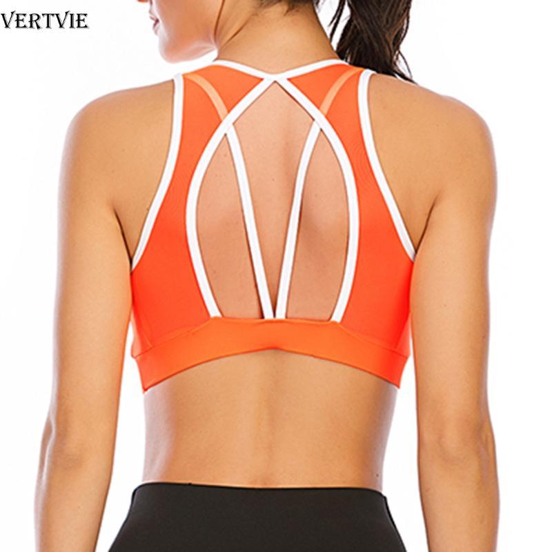 VERTVIE Women White Strap Push Up Sports Bra Women Gym Running Yoga Crop Top Bra Athletic Vest Hollow Out Sportswear Underwear, Orange
VERTVIE Women White Strap Push Up Sports Bra Women Gym Running Yoga Crop Top Bra Athletic Vest Hollow Out Sportswear Underwear, Orange
