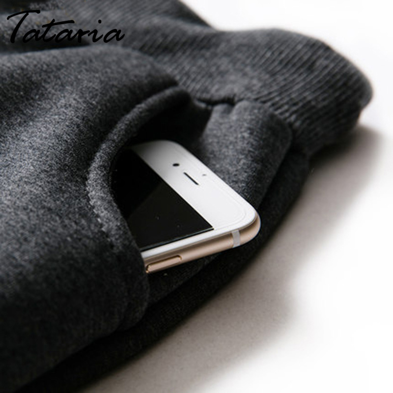 Winter Cashmere Harem Warm Pant's Velvet Thick Lambskin Sweatpant for Loose Trousers 220325