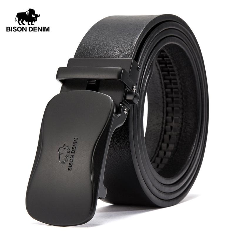 BISON DENIM Luxury Leather Belt Men Automatic Buckle Genuine Leather Strap Brand Waistband Cowhide Belts For Men N71345, Black
BISON DENIM Luxury Leather Belt Men Automatic Buckle Genuine Leather Strap Brand Waistband Cowhide Belts For Men N71345, Black