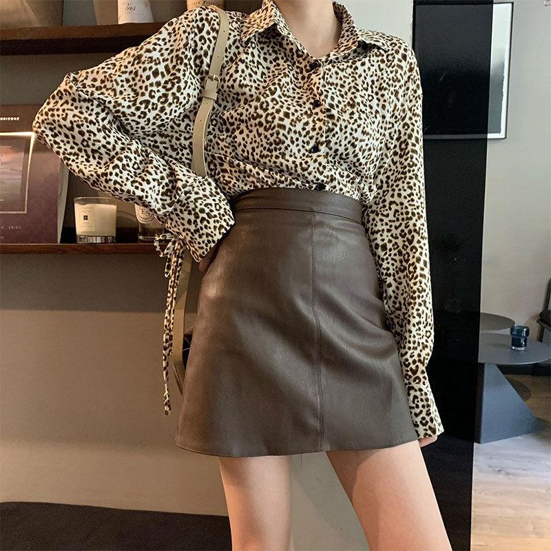 2021 New Autumn Winter PU Leather Mini Black Skirt Korean High Waist Small A-line Short Harajuku Kawaii Streetwear Cropped Punk, Brown
2021 New Autumn Winter PU Leather Mini Black Skirt Korean High Waist Small A-line Short Harajuku Kawaii Streetwear Cropped Punk, Brown